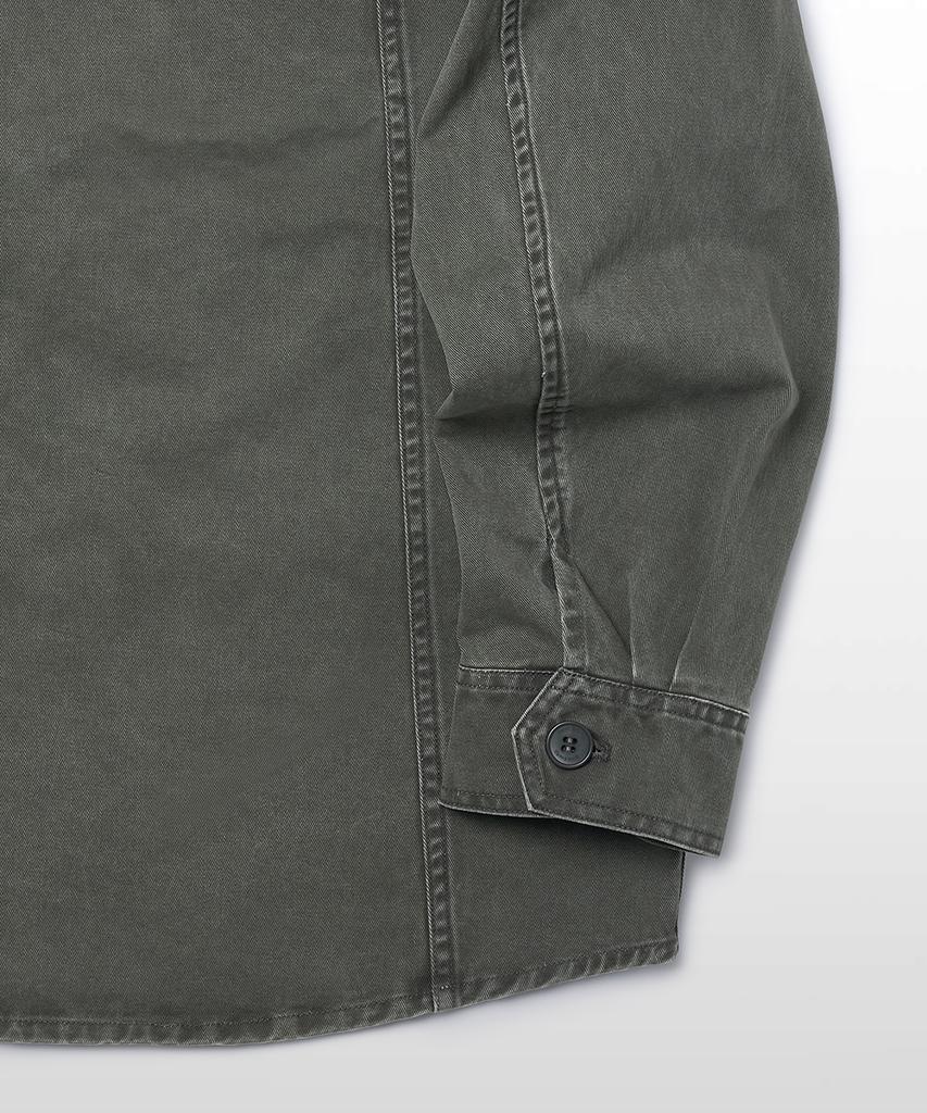 West Grand Boulevard Cooper Washed Cotton Chore Jacket Washed Khaki