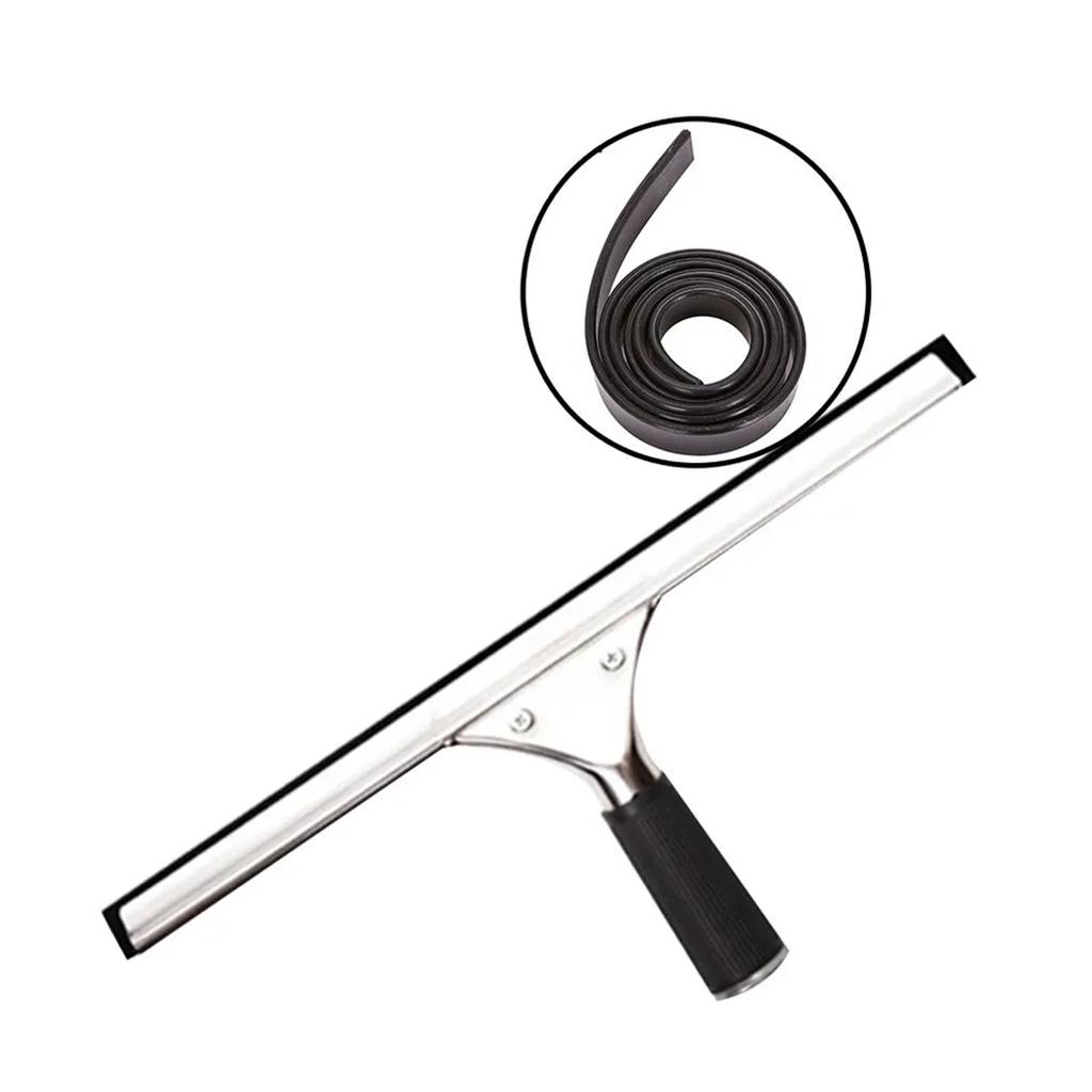 Flexible Rubber Squeegee Blade Strip Replacement for Cleaning Tools Durable Elastic Material for Window and Surface Maintenance