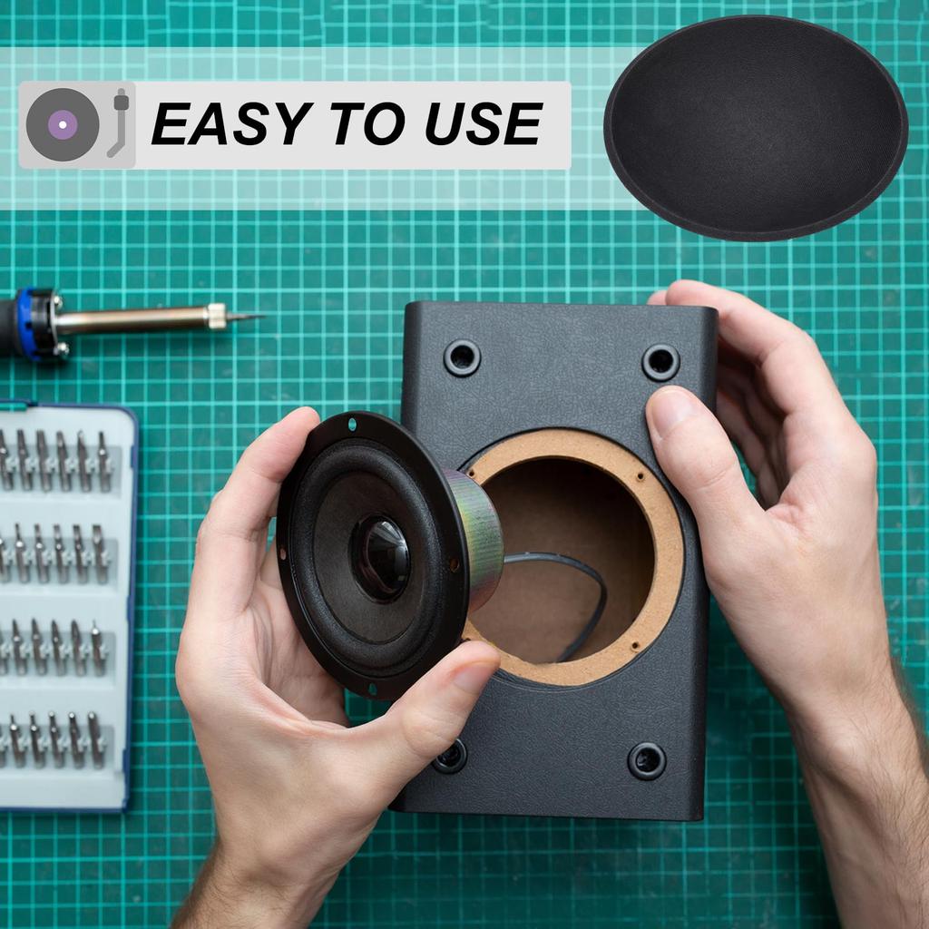 Uxcell Speaker Dust Outer Diameter Dome Paper Subwoofer Coil Speaker Decoration Accessories for Repair 8-Piece Caps, 64mm/2.52" Caps, Covers,