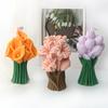 Lily Flower Bouquet Silicone Candle Mold DIY Anemone Tulip Flower Bouquet Shaped Candle Plaster Decorative Home Accessory  Gift
