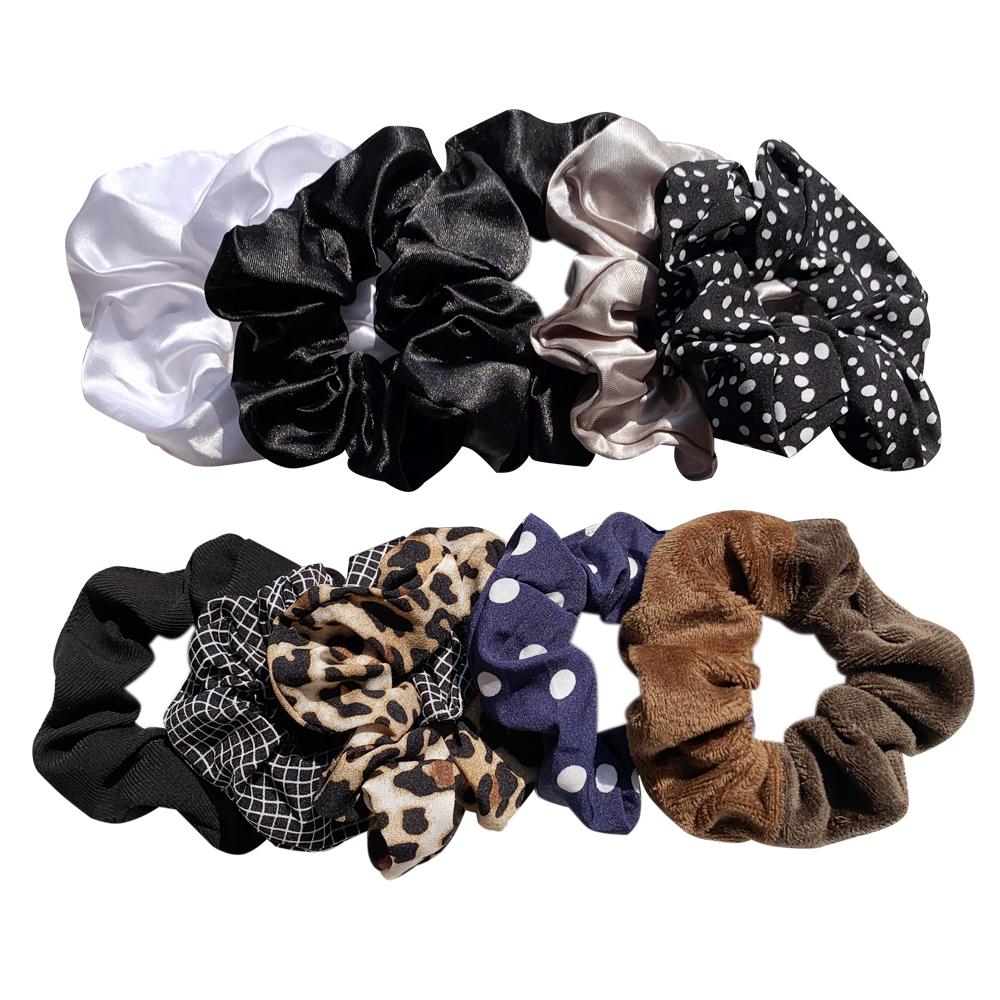 15PCS/Set Women French Elastic Hair Scrunchies For Women Hair Ties Rubber Band Hair Rope Accessories Lady Headdress 2021
