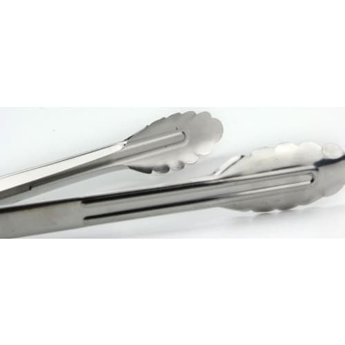PEARL METAL Easy Wash Stainless Steel Multi-Purpose Cooking Tongs, 24cm, with Rings, Made in Japan, C-8703