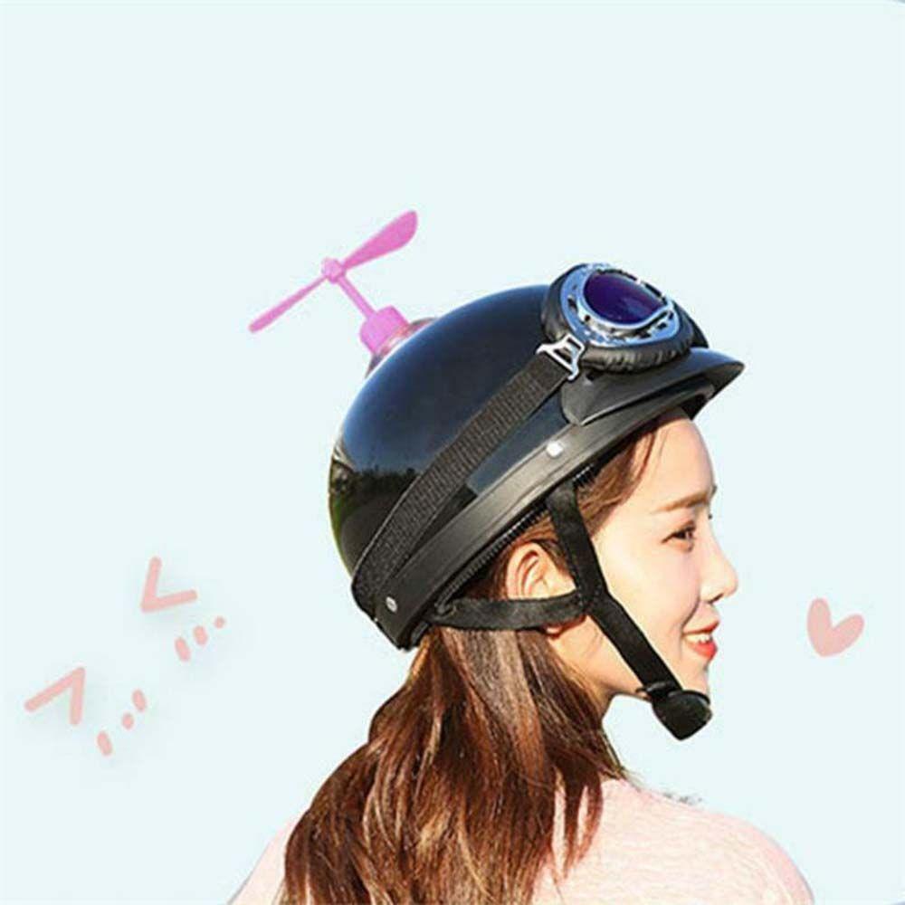 Bike Helmet Fan Helmet Decoration Accessories Children's Helmet Decoration Bamboo Dragonfly