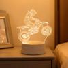 USB 3D leuchtendes Motorrad kreatives Nachtlicht, Heimdekoration Tischdekoration, Wohnzimmer- und Schlafzimmer-Dekorationslicht