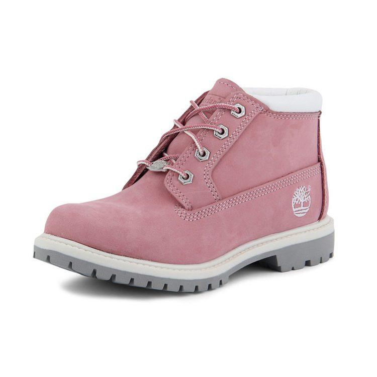 Timberland Nellie Waterproof Chukka Wide Fit Boots 'Pink Nubuck' Women's 23308