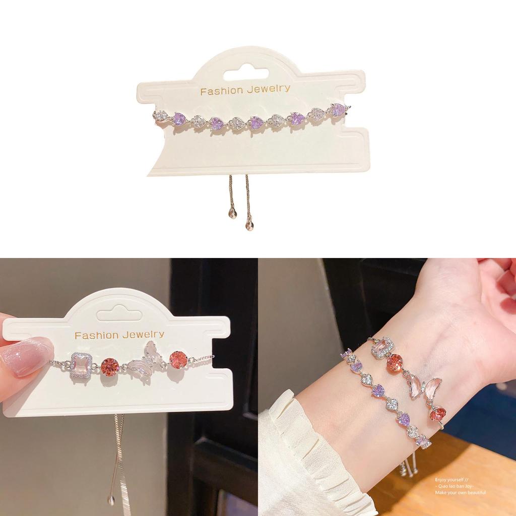 Zircon Butterfly Adjustable Bracelet For Women With Elegant Style And Gift Option