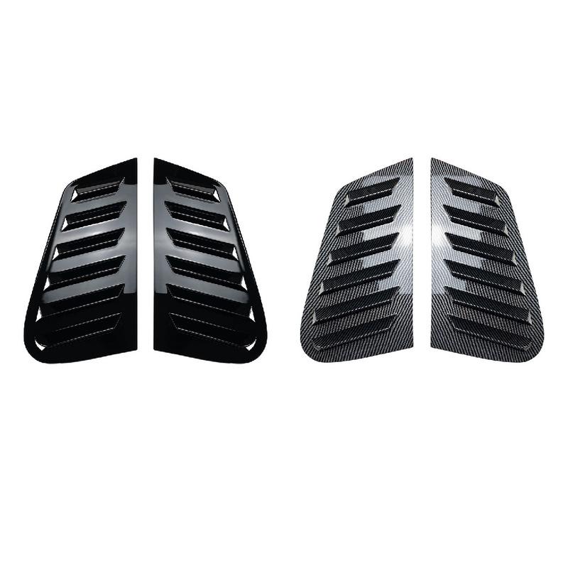 Cubierta de persiana de ventana trasera brillante negra para Volkswagen para VW Golf 4 MK4 1997-2006 Rejillas de ventilación laterales