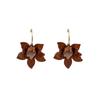 Elegant French Retro Acrylic Flower Earrings: Feminine Niche Fashion, Luxurious High-End Jewelry