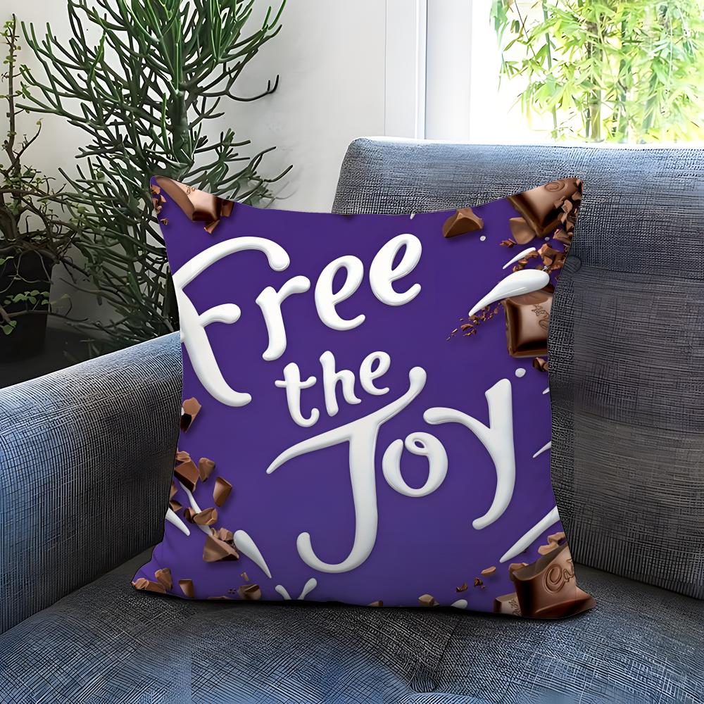 Hot C-CCadbury Cushion Cover Comfortable Reversible Pillow Cover Ideal for Car Sofa Bedroom & Beyond