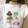 Ladies Summer Tshirt Womens Graphic Top Tshirts Female Basic White 2025 News Short Sleeve Cartoon Kawaii Print Cute Tops Tshirts