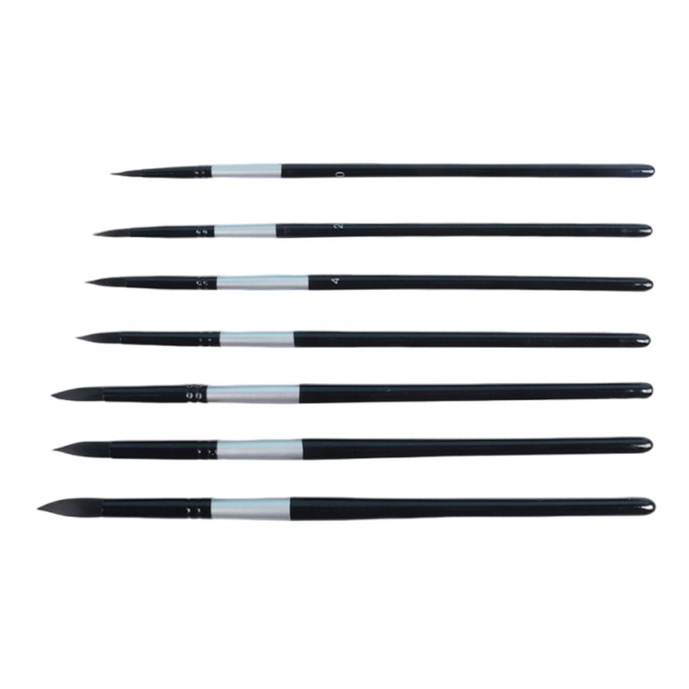 7Pcs/Set Beginner Artist Kit Watercolor Brush Squirrel Hair Bristles Paint Brushes Set  Studio