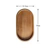 Insulated Japanese Acacia Wood Rectangular Tray & Oval Breadboard
