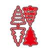 Noel Ağaçları Metal Kesme Kalıpları Şablon Scrapbooking Kendin Yap Albüm Kağıt Kart Kabartma Dekor El İşi Bıçağı Kalıp
