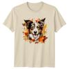Cute Fall Dog Watercolor Clipart TShirt Aussie Dog Gift For Him And Her