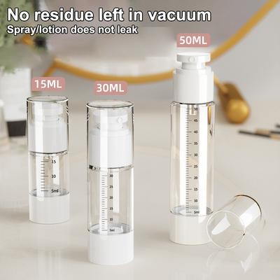15/30/50Ml As Vacuum Lotion Spray Bottle With Scale Travel Portable Refillable Bottles Liquid Foundation Cosmetics Container