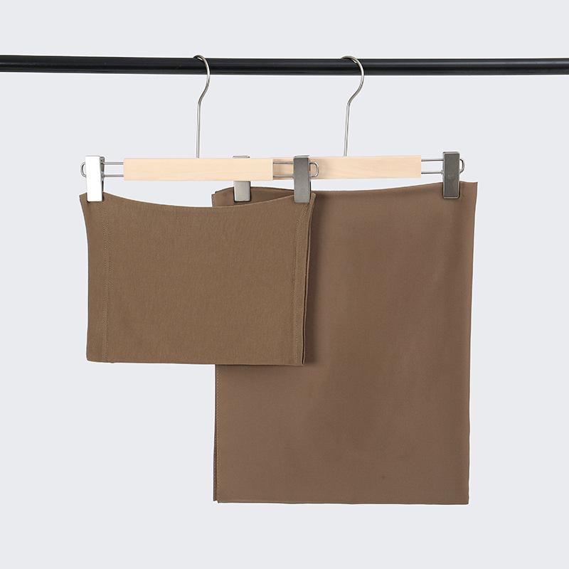 2pc/set Instant Chiffon Hijab Undercap Basic Stretchy Pullover Headscarf Outdoor Thin Breathable Sunscreen Head Wrap