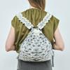 Pleatsmama Ivory Polka Dot Backpack