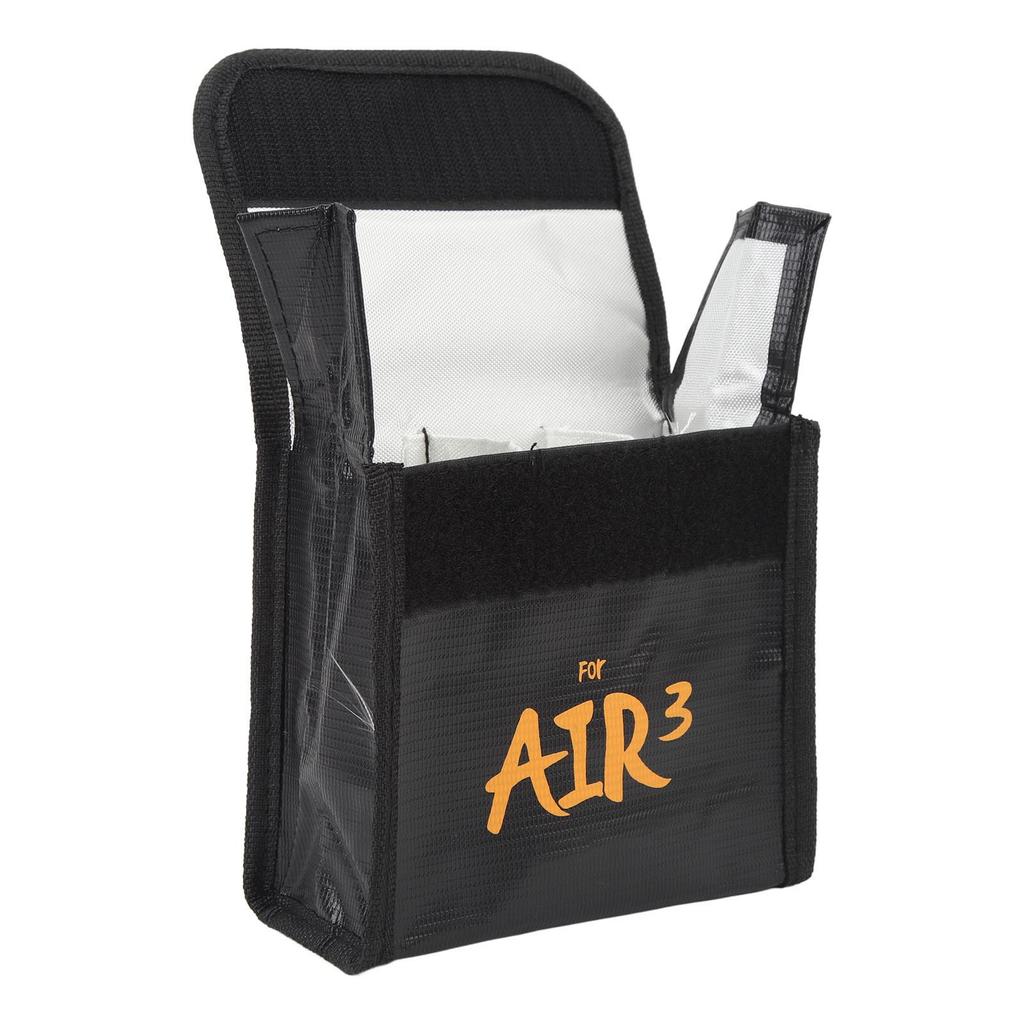 Battery Safe Bag Anti Radiation Flame Retardant Hook And Loop Closure Lithium  Batteries Explosion