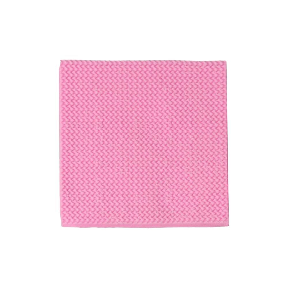 4PCS Silicone Fondant Impression Mat Knitted Texture Knitting Texture Mold Cupcake Decorating