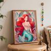 Disney The Little Mermaid Oil Art Painting Kit Home Wall Decor Handmade Gift for Princess Fans Bedroom Living Room Art Decor Craft