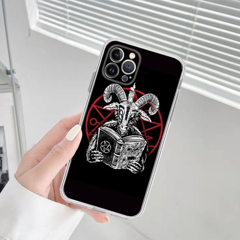 Pouzdro na telefon Ďábel Satan Silikonové Měkké pro iphone 14 13 12 11 Pro Mini XS MAX 8 7 6 Plus X XS XR Kryt