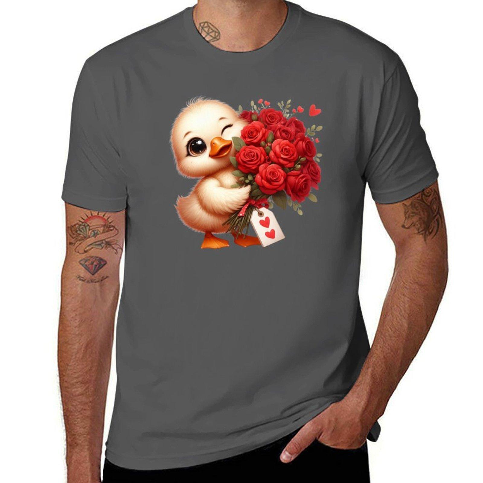 

Cute Chick expressing love! T-Shirt t shirt for man 100 percent cotton t shirts designer T-Shirt 4XL