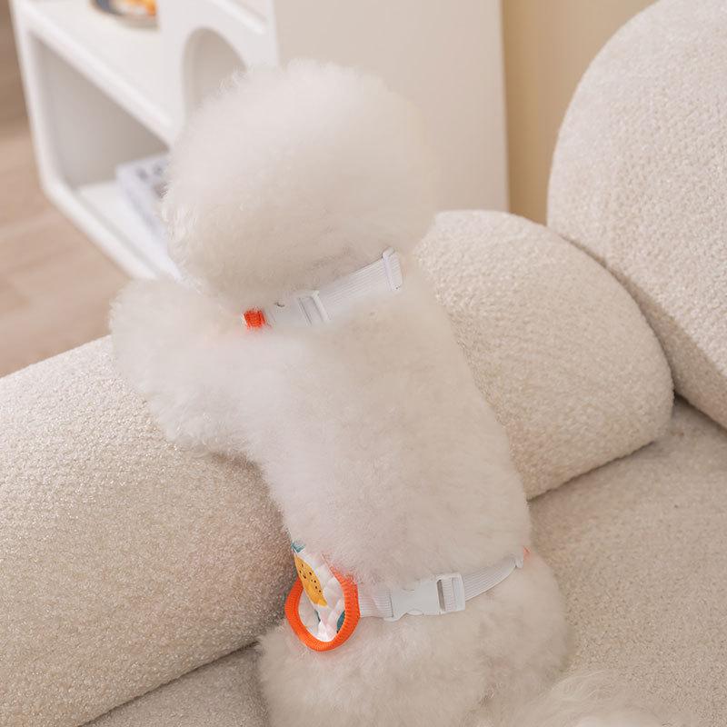 Summer Teddy Bigbear Vest Belly Pocket Air Conditioning Room Small Dog Four Seasons Belly Clothing Pet Clothing Puppy Dog Clothing