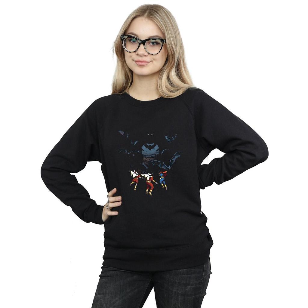 DC Comics Womens/Ladies Batman Shadow Bats Sweatshirt