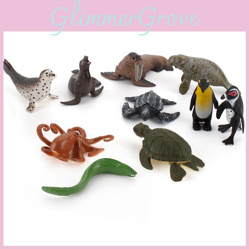 Mini Ocean Creatures Set Realistic Pvc Static Models For Kids Ideal For Educational Play
