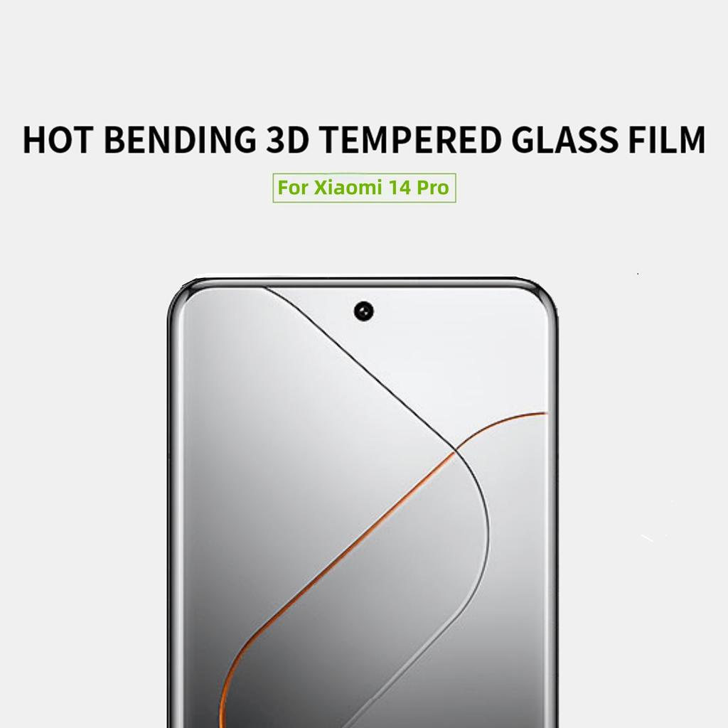 MOFI For Xiaomi 14 Pro 3D Curved Hot Bending Screen Protector Full Glue Tempered Glass Film