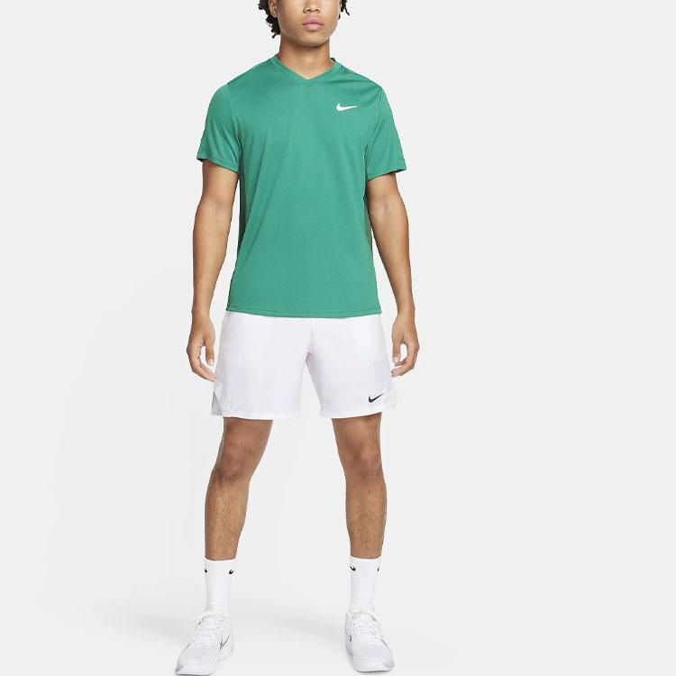 Nike Court Victory Solid Logo Elastic Waist Tennis Casual Shorts Men shorts White FD5380-100