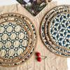 Ethnic Bamboo Weaving Handmade Coaster Set - Heat Resistant Round Placemats for Kitchen & Restaurant