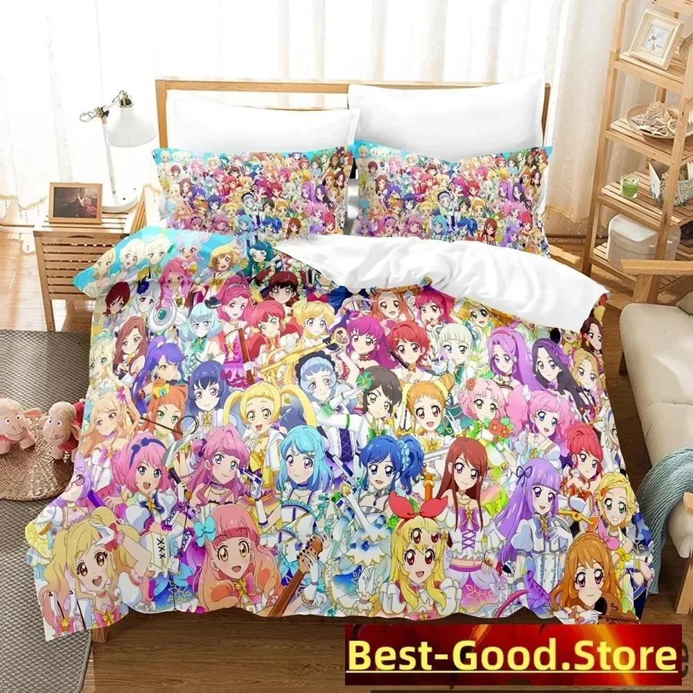 Comforter Aikatsu Idol Activity Anime Bedding Set Printed With Bed Soft Single Double Queen Super King Size
