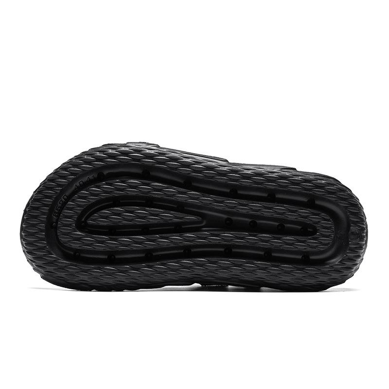 Warrior Stylowe Minimalistyczne Wygodne Wszechstronne Codzienne Modne Sandały Plażowe Sandały Męskie Czarne WSL(WZ)-155102