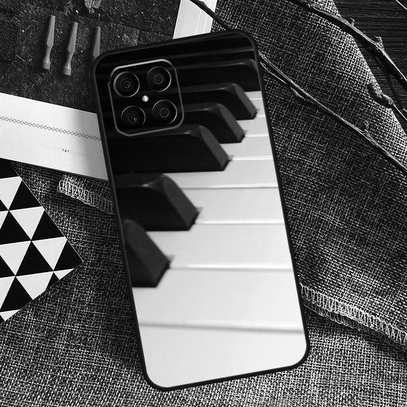 Piano Keys Music Keyboard Case For Honor 90 70 50 Lite Magic 5 Magic 6 Pro X6 X7 X8 X9 X6a X7a X8a X9a X8b X9b Cover