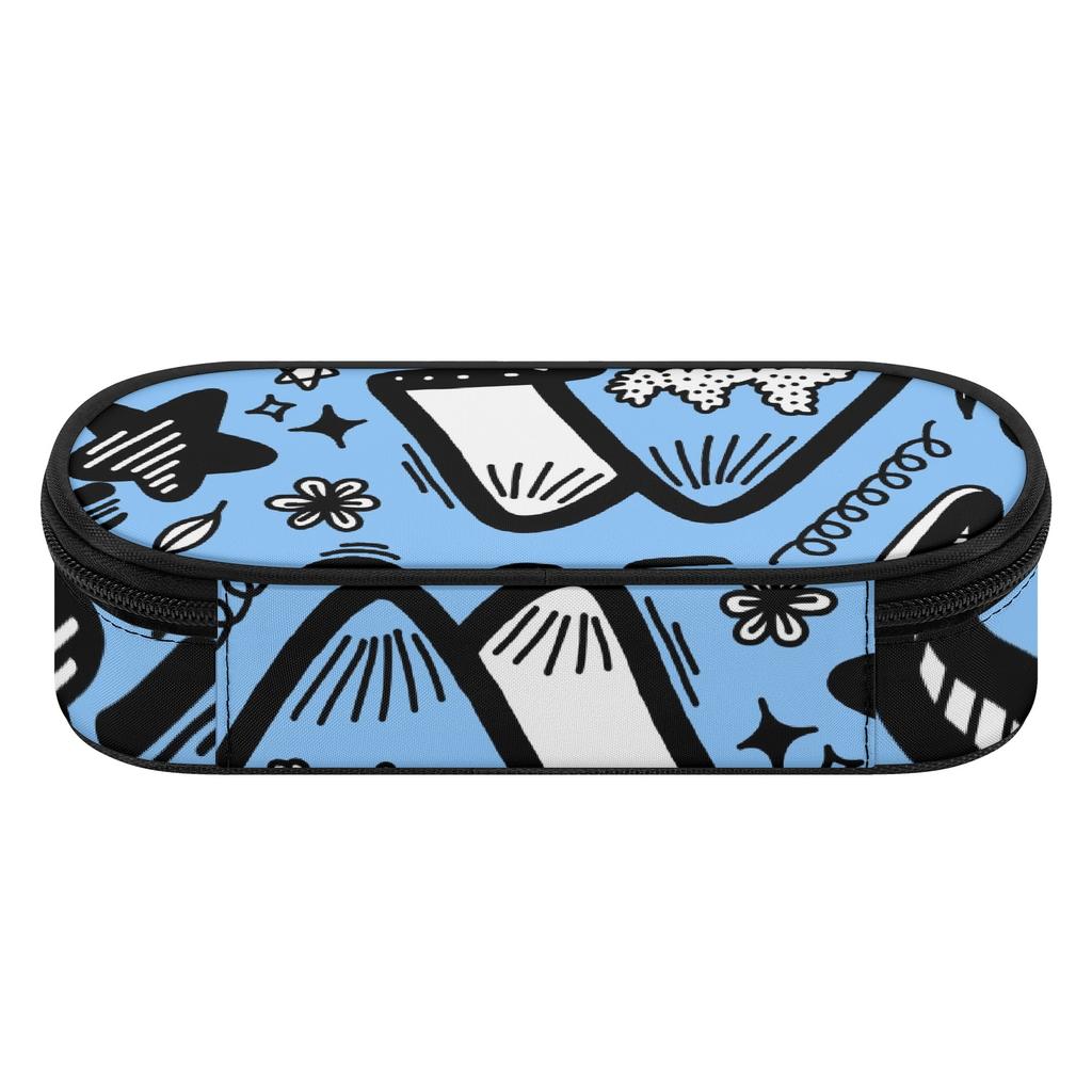 Pencil Case Roomy Interior Zipper Closure Durable Polyester Fabric with Main Compartment Mesh Pocket and Pen Slots for Boys Girls