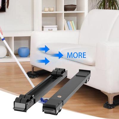 2Pcs Heavy Duty Appliance Rollers Extendable Washing Machine Adjustable Length Base with Wheels Furniture Accessories