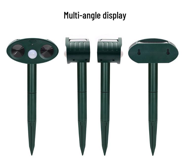 Solar Ultrasonic Animal Repeller with Infrared Sensor