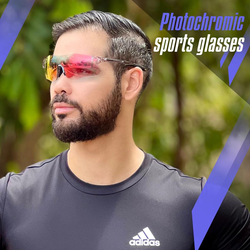 Kapvoe Photochromic Running Sunglasses Women Men Cycling Glasses Bike Glasses UV400 Bike Eyewear MTB Sports Bicycle Goggles 2026