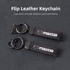 Car Logo Tire Wheel Valve Caps Cover Car Key Chain Ring Keychain For Mazda 3 6 2 CX-60 CX3 CX5 MX30 CX9 MX5 RX8 GJI MX3 CX30 CX7
