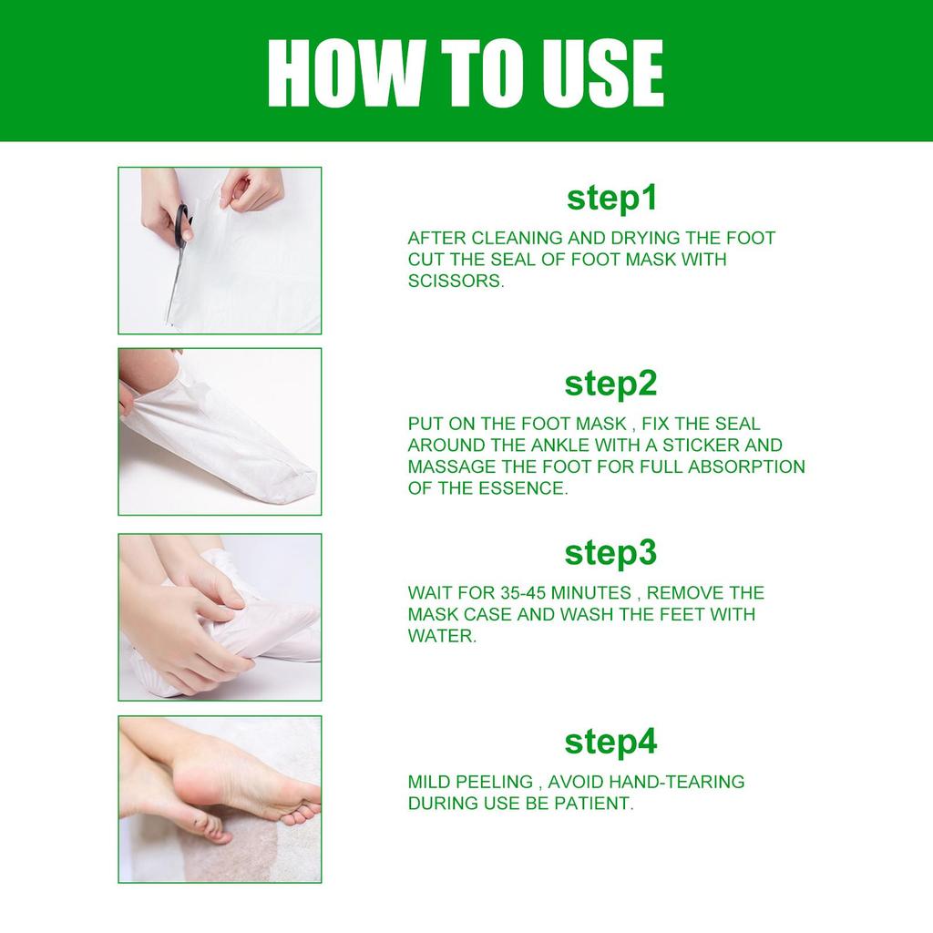 EELHOE Aloe Vera Foot Mask: Hydrating, Anti-Cracking, Exfoliating, and Skin-Softening Foot Mask