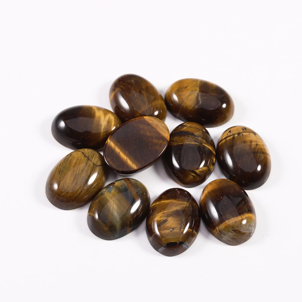 10x14mm 13x18mm Natural Stone Beads Oval Cabochon Loose Bead For Bracelet Earring Jewelry DIY Craft Making Accessories