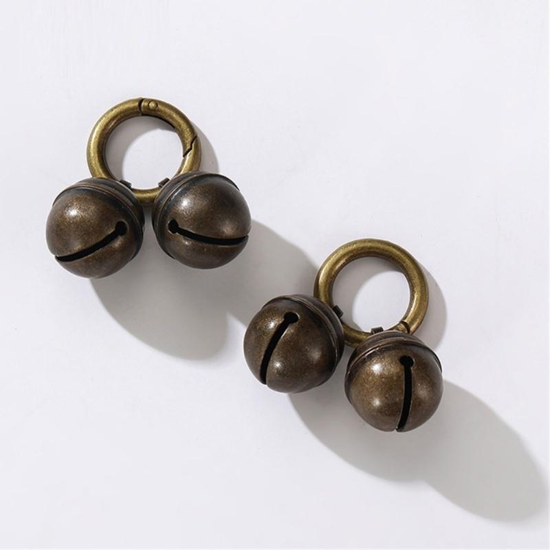 2pcs Loud Multifaceted Collar Bells Cats Dog Collar Bells Rustics Pet Bells for Enhancing Safety and Fashion