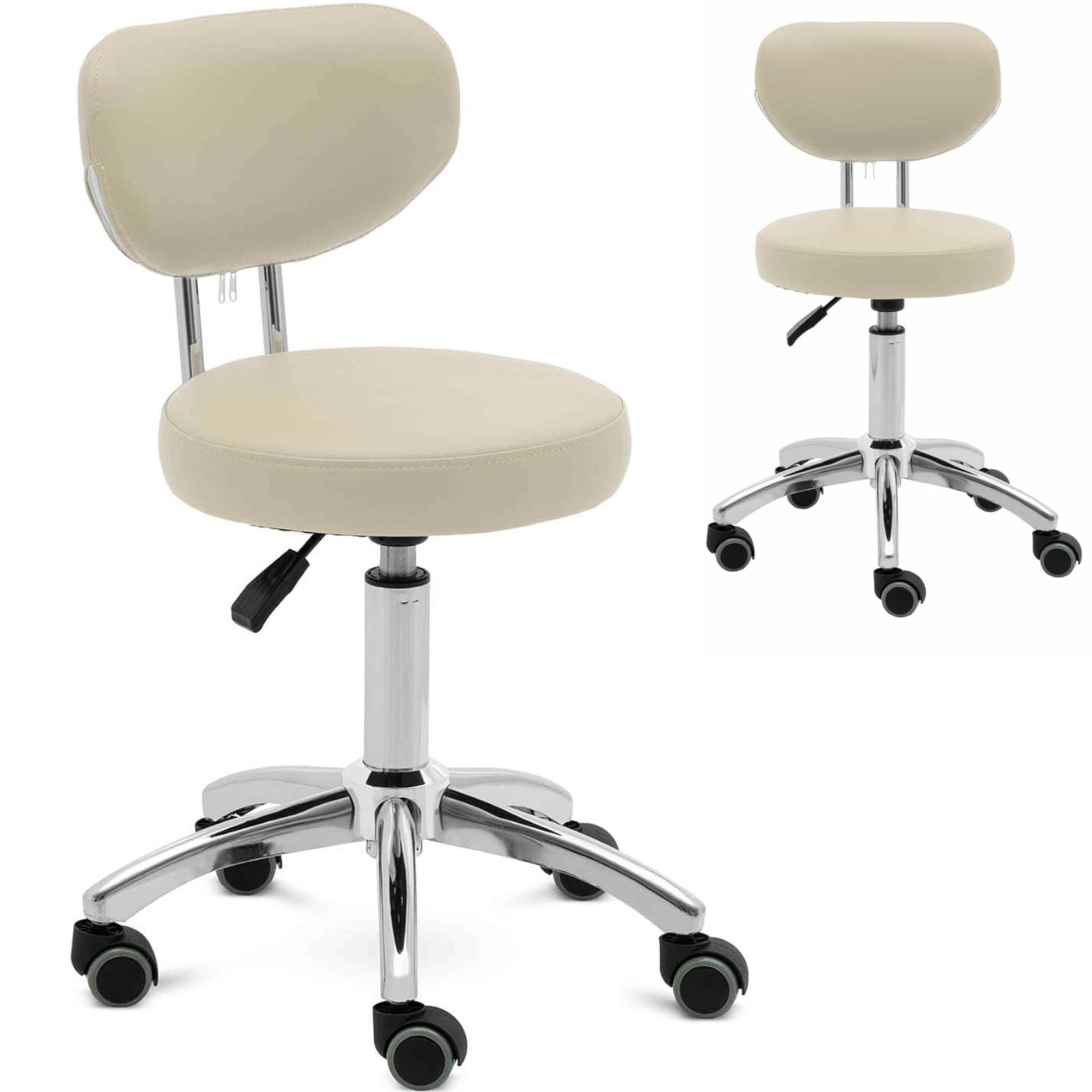 Ascona swivel cosmetic chair with backrest