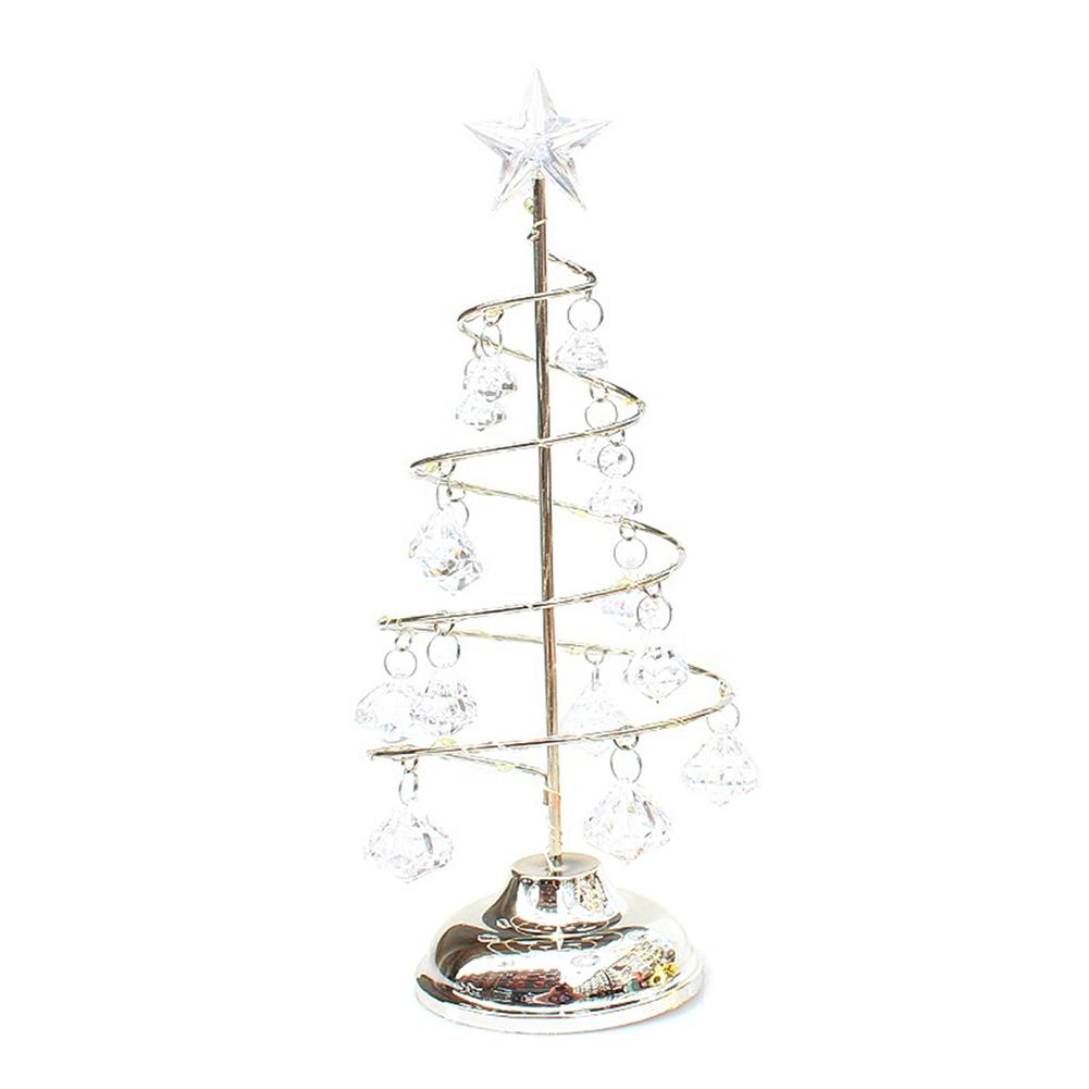 Kaufe LED Crystal Iron Christmas Tree Light Xmas Atmosphere Night Lights (M D) Joom