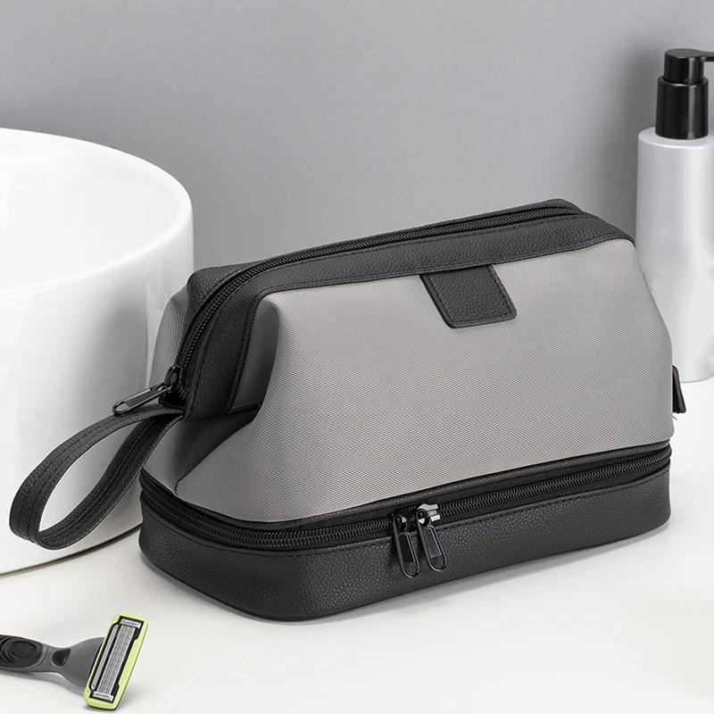 Portable Waterproof Toiletry Bag Large Capacity Dry Wet Separation Travel Organizer Bathing Bag Storage Pouch Men Business Gifts