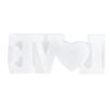 Silicone Mold Transparent LOVE Letter Shape Dry Flower  Hand Made Decoration Craft