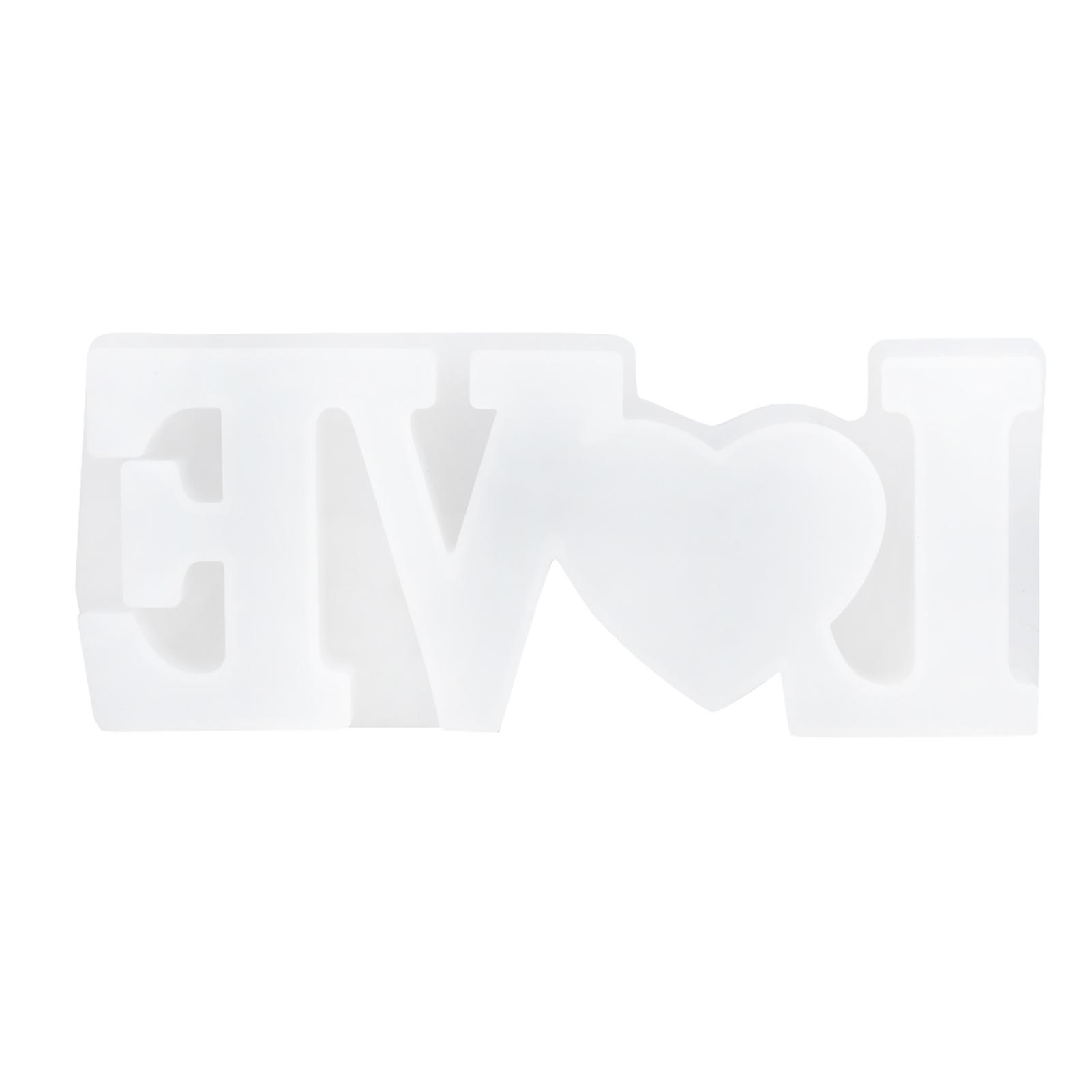 

Силиконовая форма Прозрачная буква LOVE Форма Сухой цветок DIY Ручная работа Украшение Ремесло