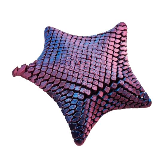 3D Printed Articulating Starfish Toy Anxiety Stress Relief Flexible Starfish Fidget Toy Home Office Desktop Decoration Ornament