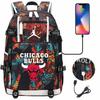 Large Capacity USB Charging Backpack for Teenage Students Boys Girls Casual Travel Basketball  Collection Bookbag